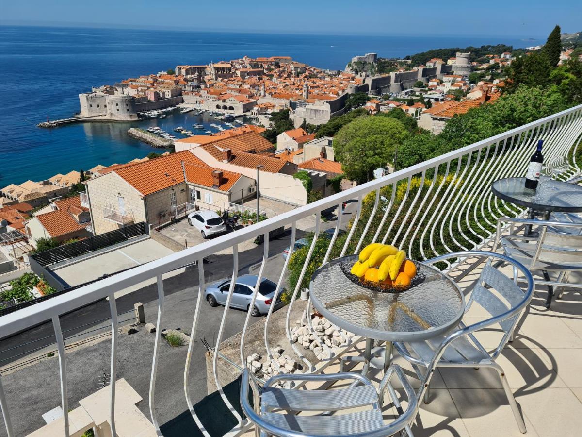 Panoramic Sea And Old Town View Dubrovnik Apartment Bagian luar foto