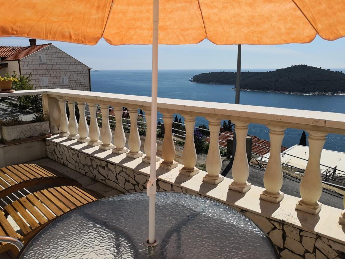 Panoramic Sea And Old Town View Dubrovnik Apartment Bagian luar foto