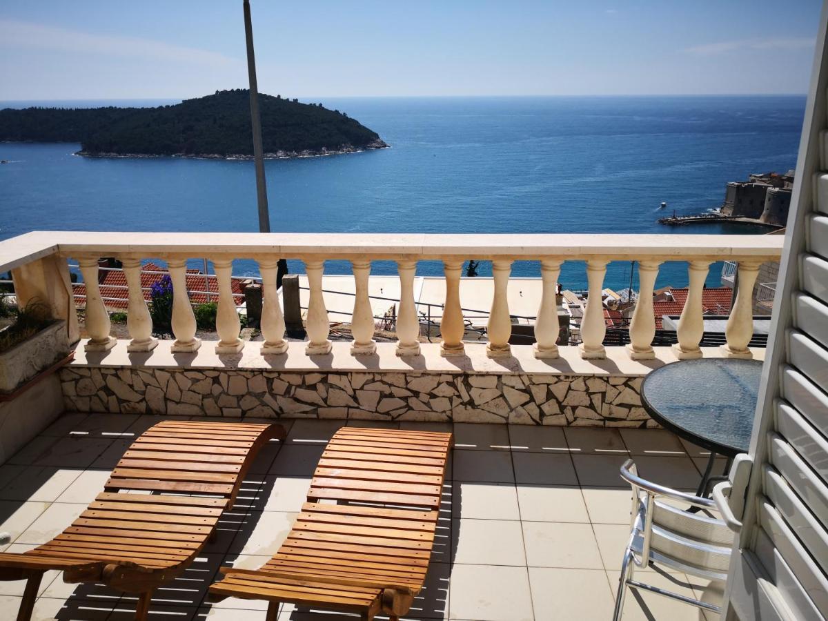 Panoramic Sea And Old Town View Dubrovnik Apartment Bagian luar foto