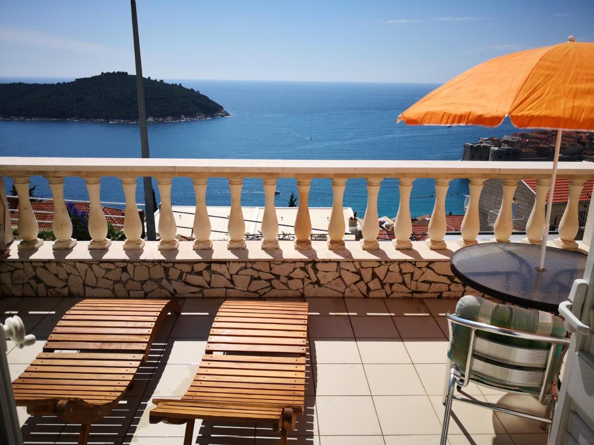 Panoramic Sea And Old Town View Dubrovnik Apartment Bagian luar foto