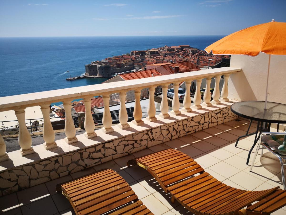 Panoramic Sea And Old Town View Dubrovnik Apartment Bagian luar foto